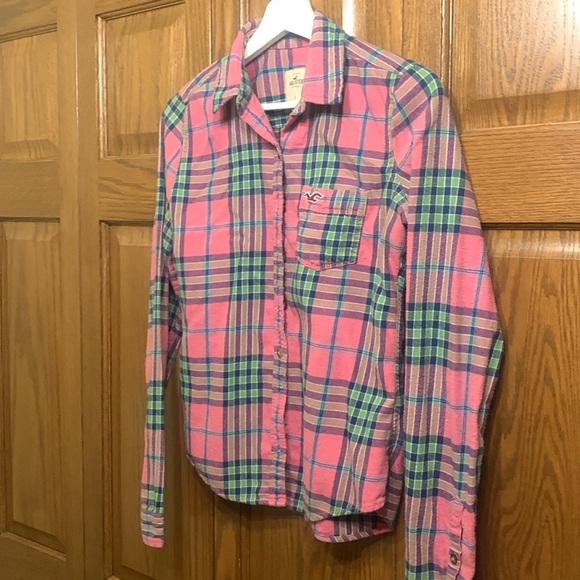 Women’s small Hollister flannel button up - Picture 4 of 4